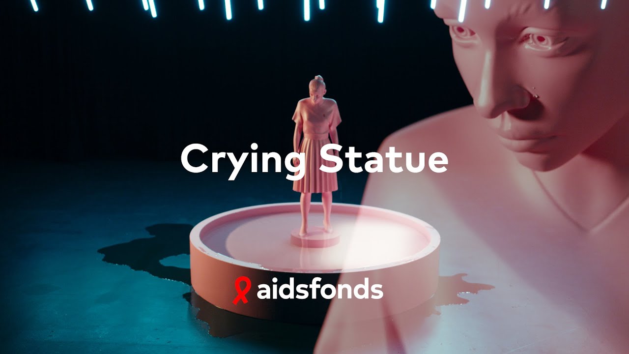 Aidsfonds - Crying Statue