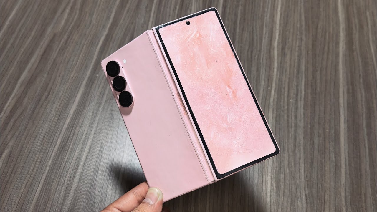 Как сделать Samsung Galaxy Z Fold 6 из картона | розовый цвет