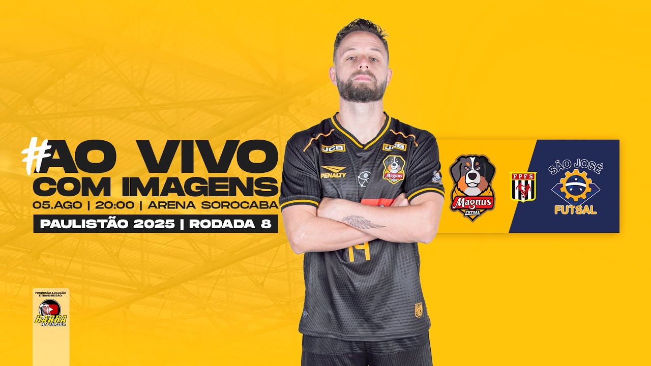 MAGNUS x SÃO JOSÉ - PAULISTÃO 2025 (AO VIVO COM IMAGENS)
