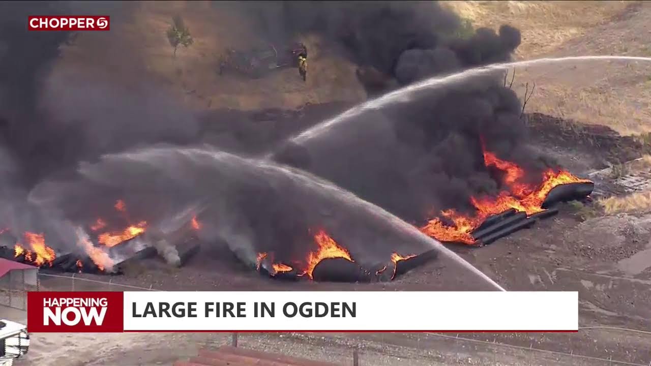LIVE: Large fire seen from Ogden