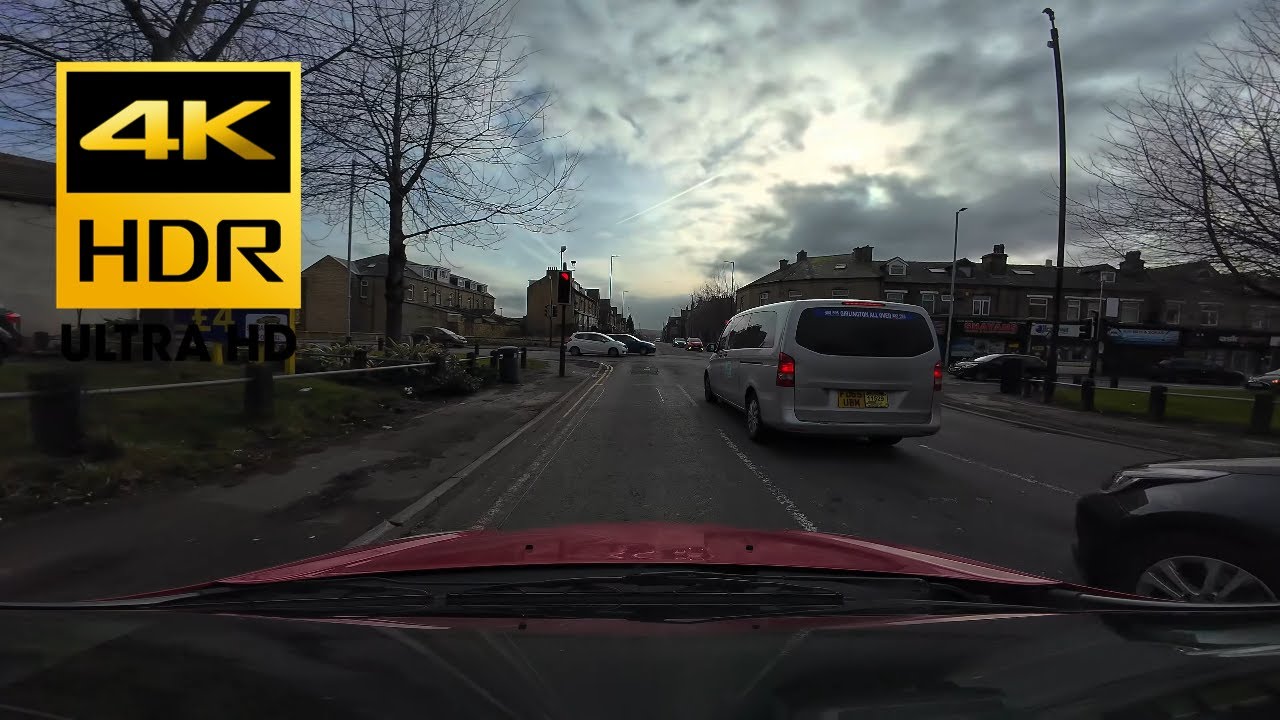 Driving Around Bradford (West Yorkshire, United Kingdom) 4k, HDR