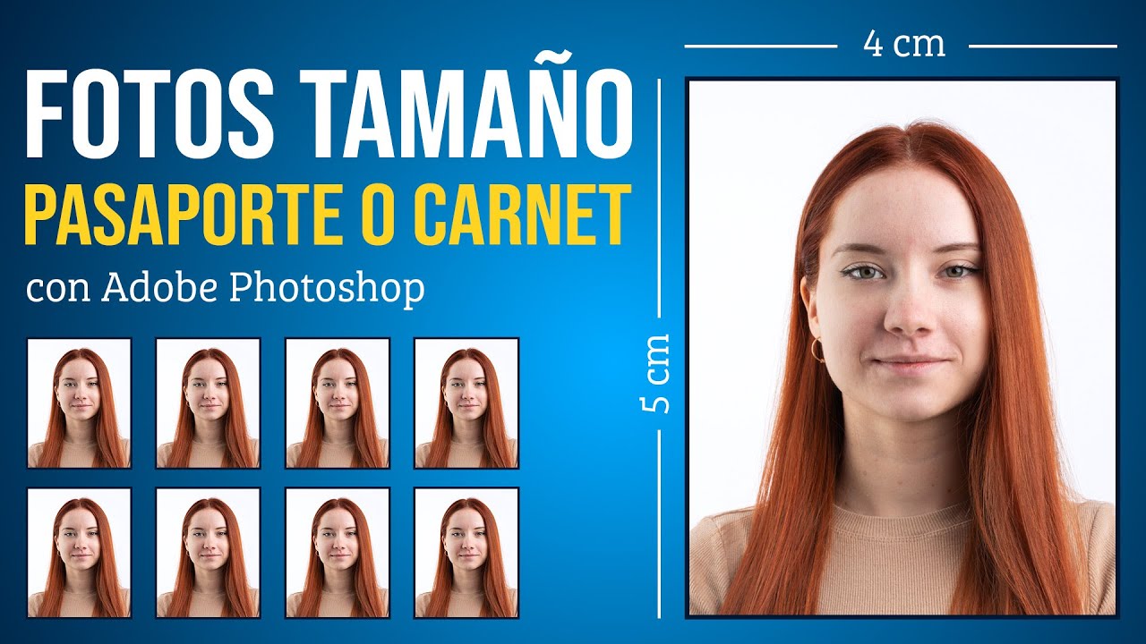 FOTO TAMA&Ntilde;O PASAPORTE O CARNET: Descubre c&oacute;mo ajustar un documento para imprimir fotos con Photoshop