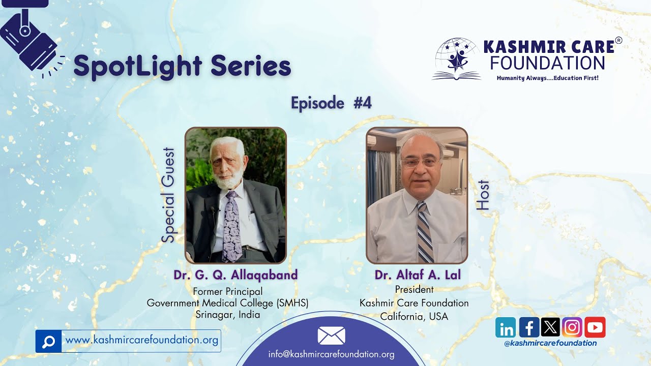 KCF Spotlight Series: Dr G.Q. Allaqaband