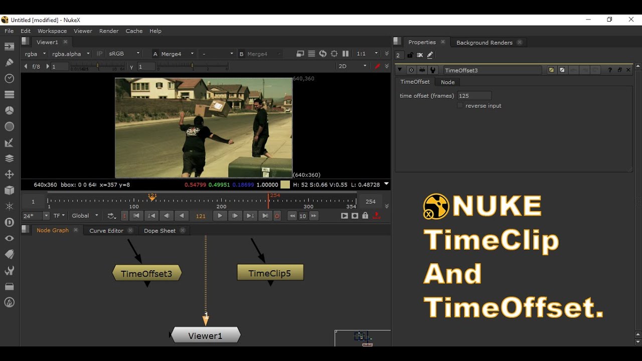 Nuke - Time Remapping || Time Duration And Adjustment || Time Clip || Time offset || Freeze Frame