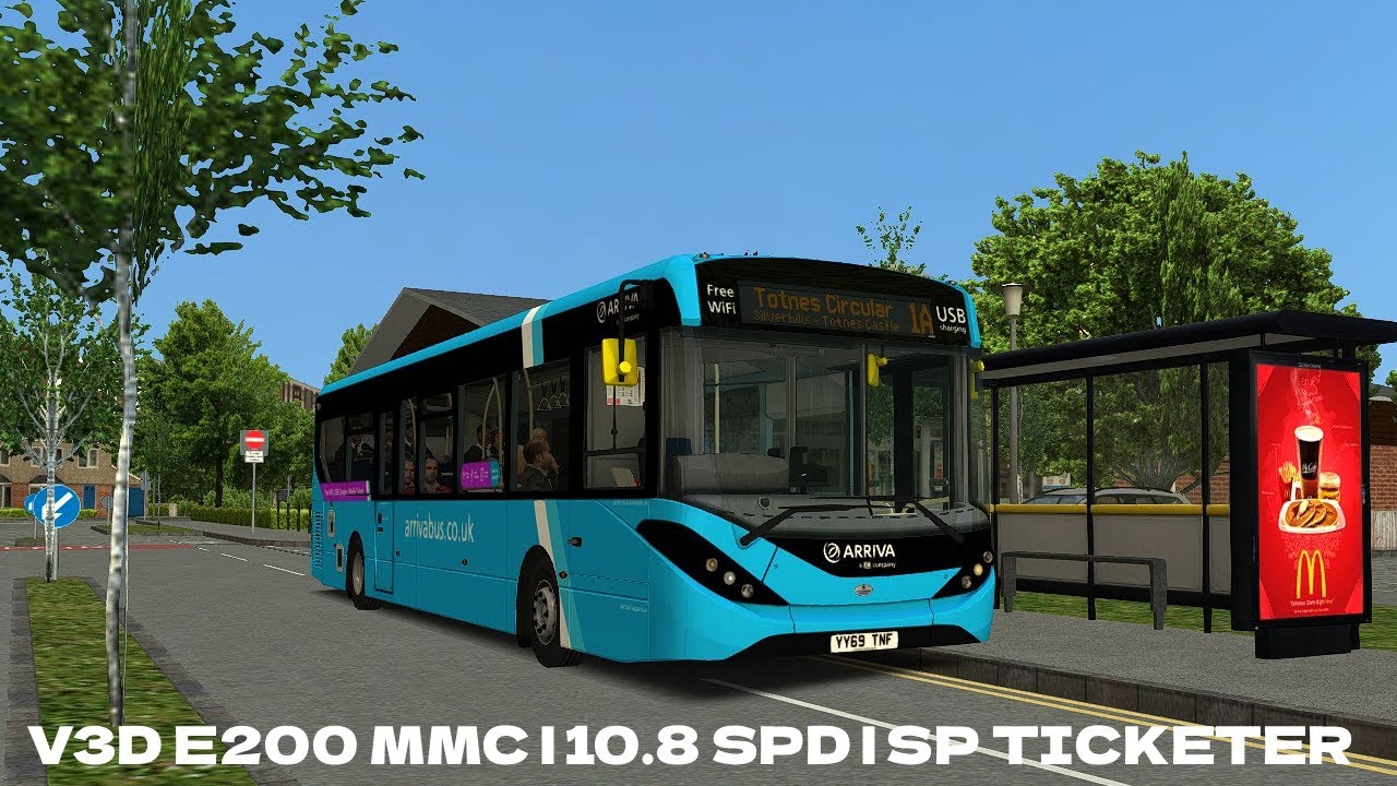 OMSI 2 | V3D E200 MMC 10.8M | SP Ticketer | SP Displays