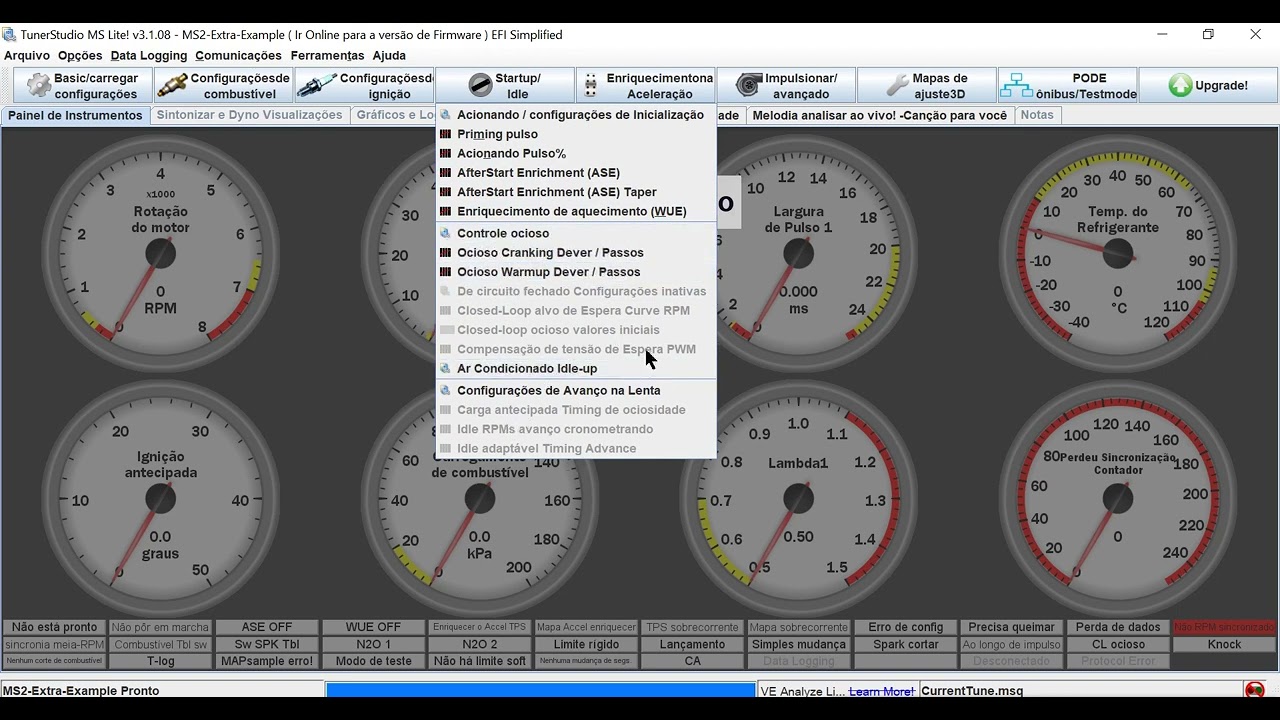 07 tunerstudio aquecimento e marcha lenta   megasquirt ms2