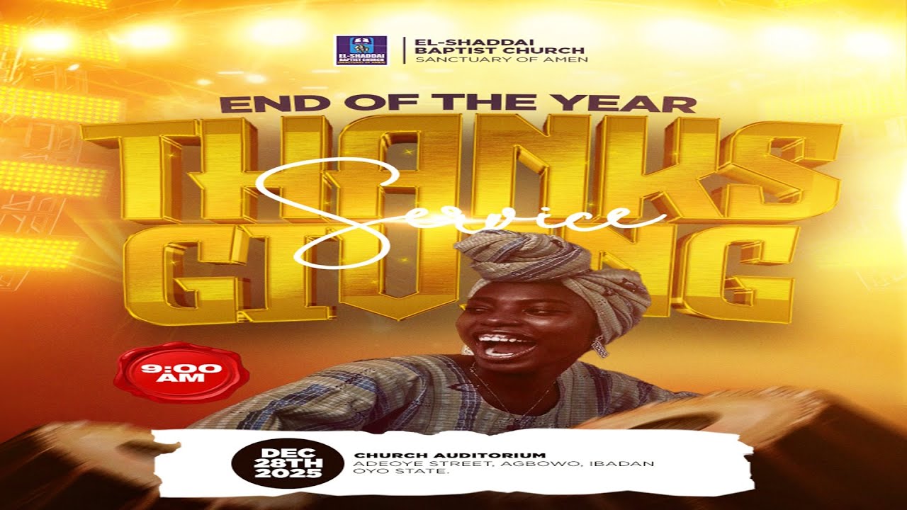 END OF THE YEAR THANKSGIVING 2 | 28DEC25