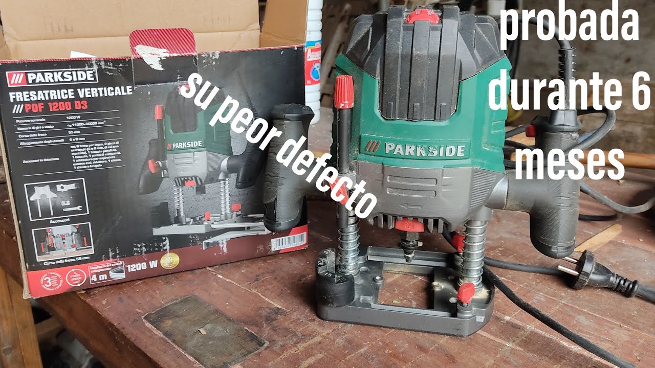 Fresadora PARKSIDE pof 1200 D3 / LIDL / unboxing