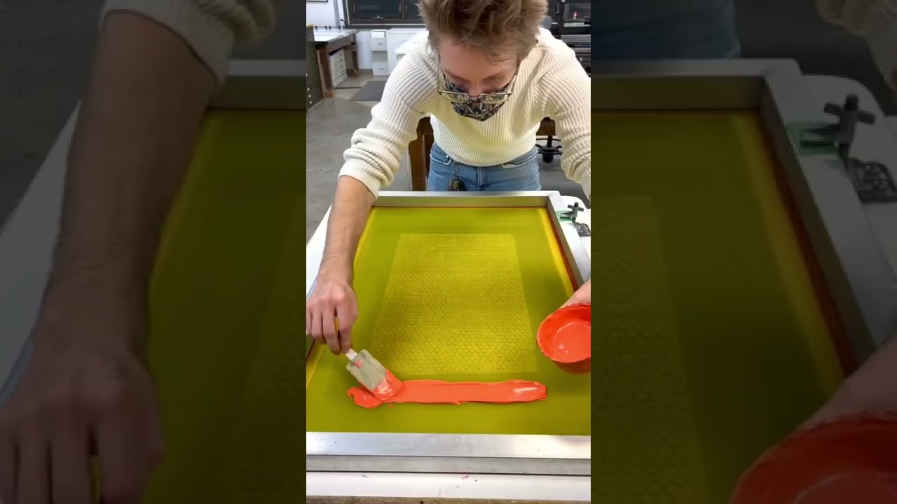 Making Bubblewrap into a Screenprint Film