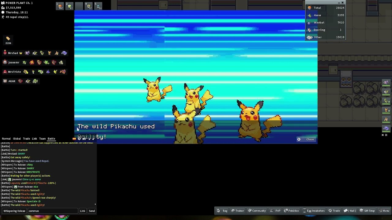 Shiny Pikachu After 14,965 Encounters | PokeMMO | AkaFrOzeN