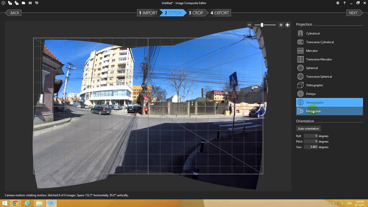 How to create Panoramic images using MS ICE 2.0