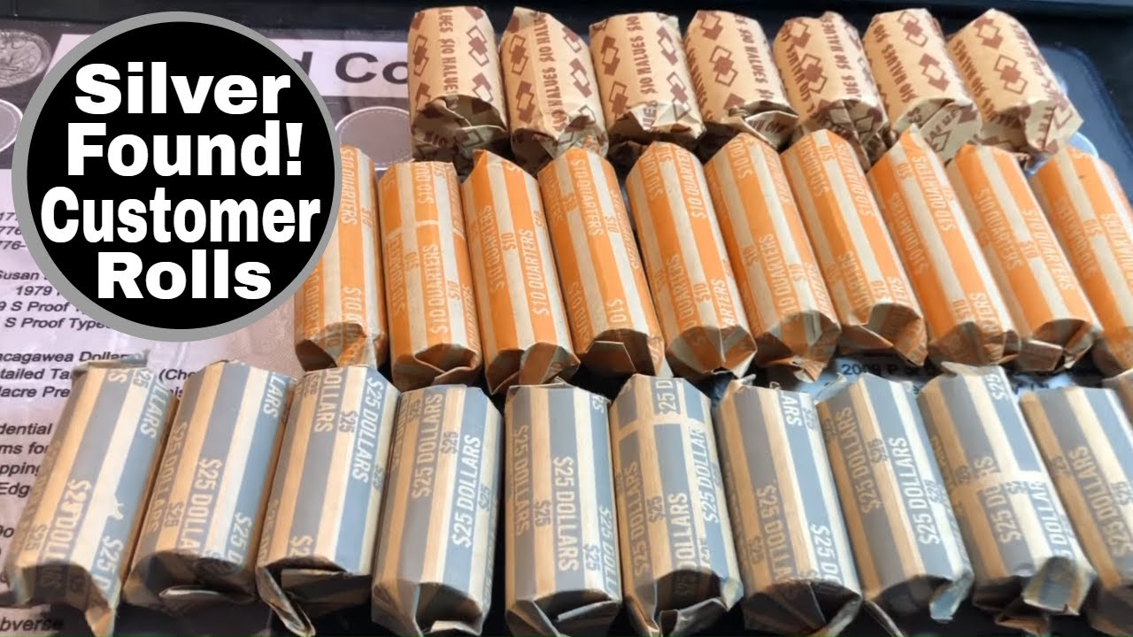 Customer Wrapped Rolls From Bank Teller - Found Silver