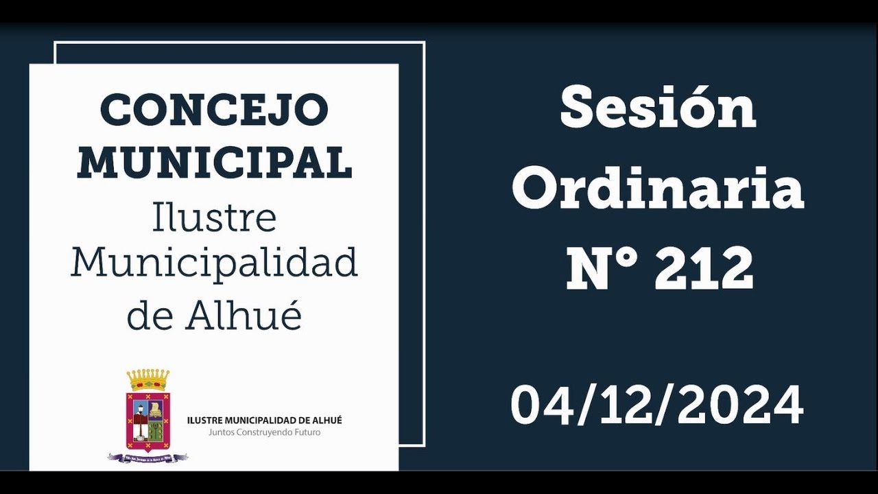 Concejo Municipal Nº212