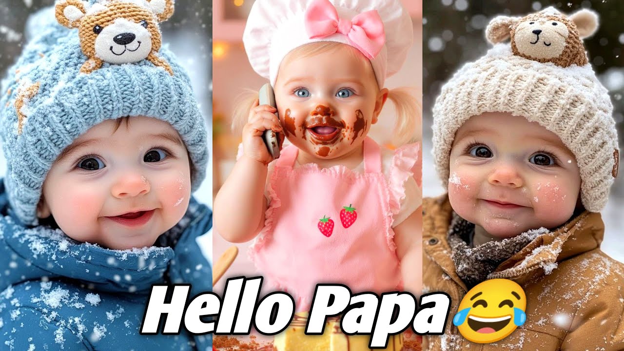 Милый малыш говорит «Привет, папа» 😂🥰 | Моменты разговоров, хихиканья и смеха 2025