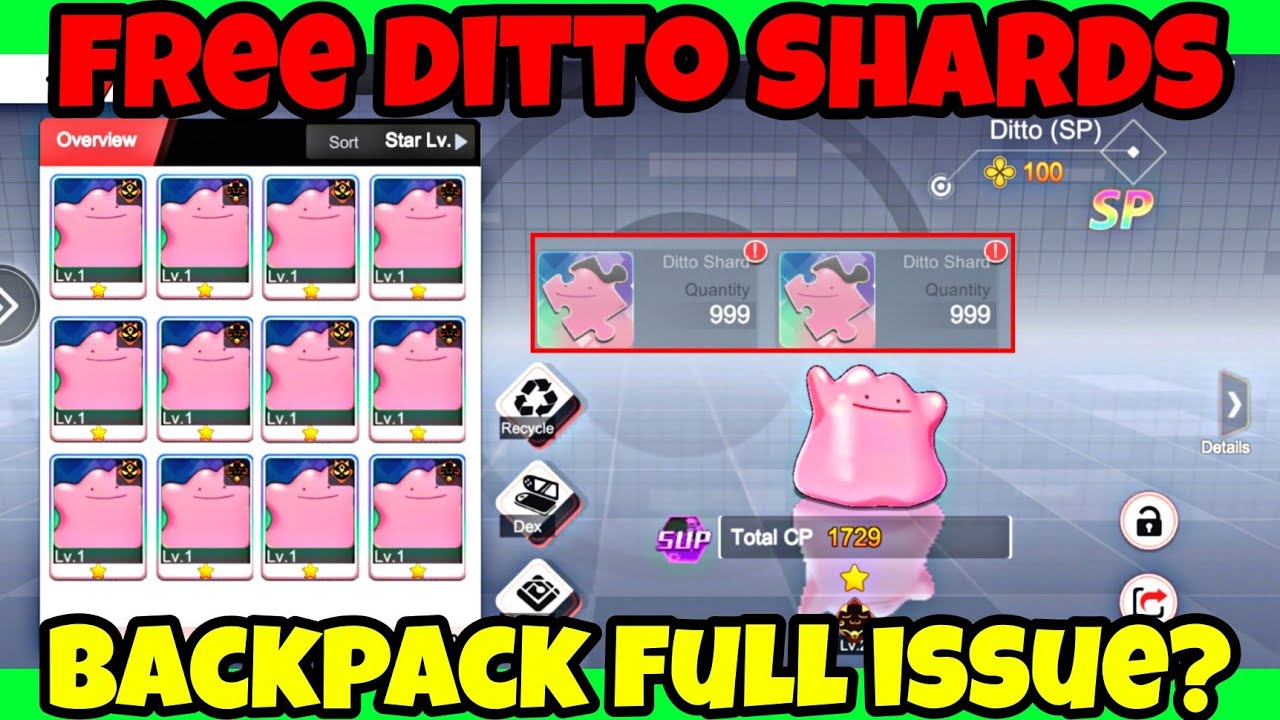 FREE DITTO SHARDS in Monster gym Championship | Pokeverse World #pokeverse