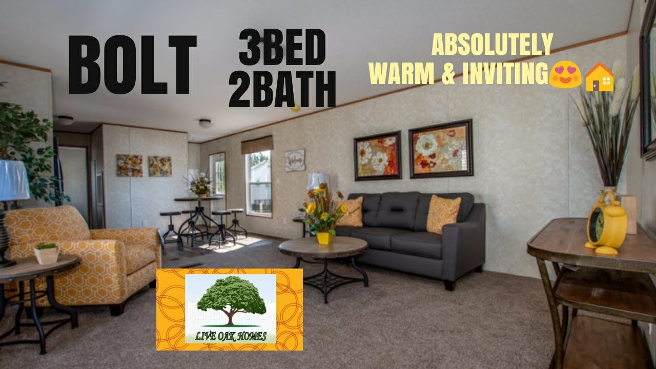 THE BOLT LIVE OAK HOMES 3 BED 2 BATH SINGLE WIDE