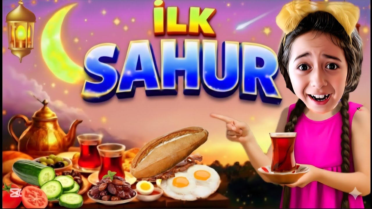 ESMA İLK SAHUR VLOG !! SAHURUMUZU HAZIRLADIK ESMA ORUÇ TUTTU 
