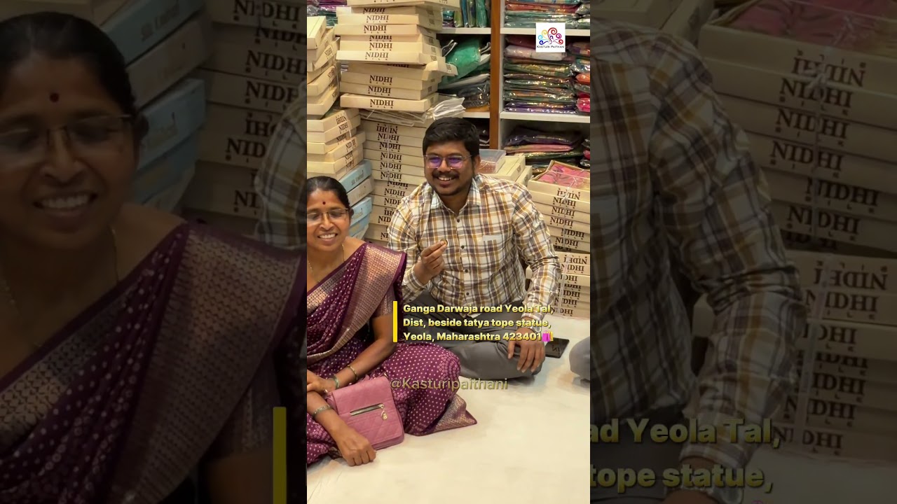 Paithani Saree Shopping Direct From Kasturi Paithani Yeola | #bride #basta #Fashion #Wedding