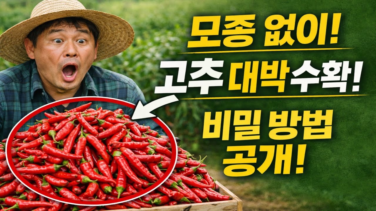 ‘게으른’ 농부의 비밀: 모종 옮겨 심기 없이, 고추를 산더미처럼 수확하는 방법!