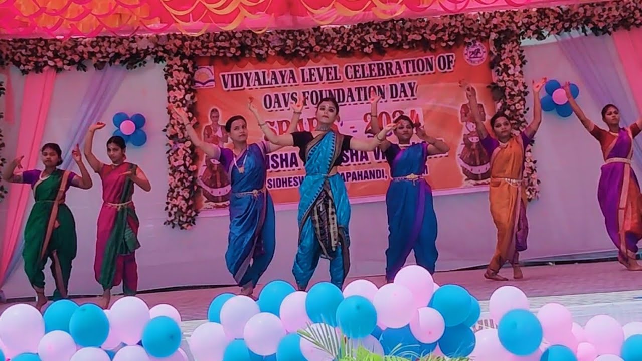 Classical Dance #10th OAV Foundation Day Celebration🎊In School 🏫 #Senior Girls' Group OAV SIDHESWAR🌻
