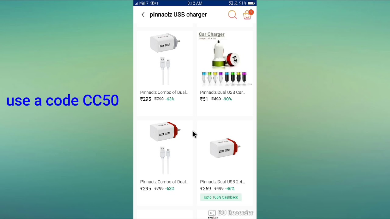 Paytmmall Loot : Buy  Dual USB Car Charger 2.1 Am at 21rupes