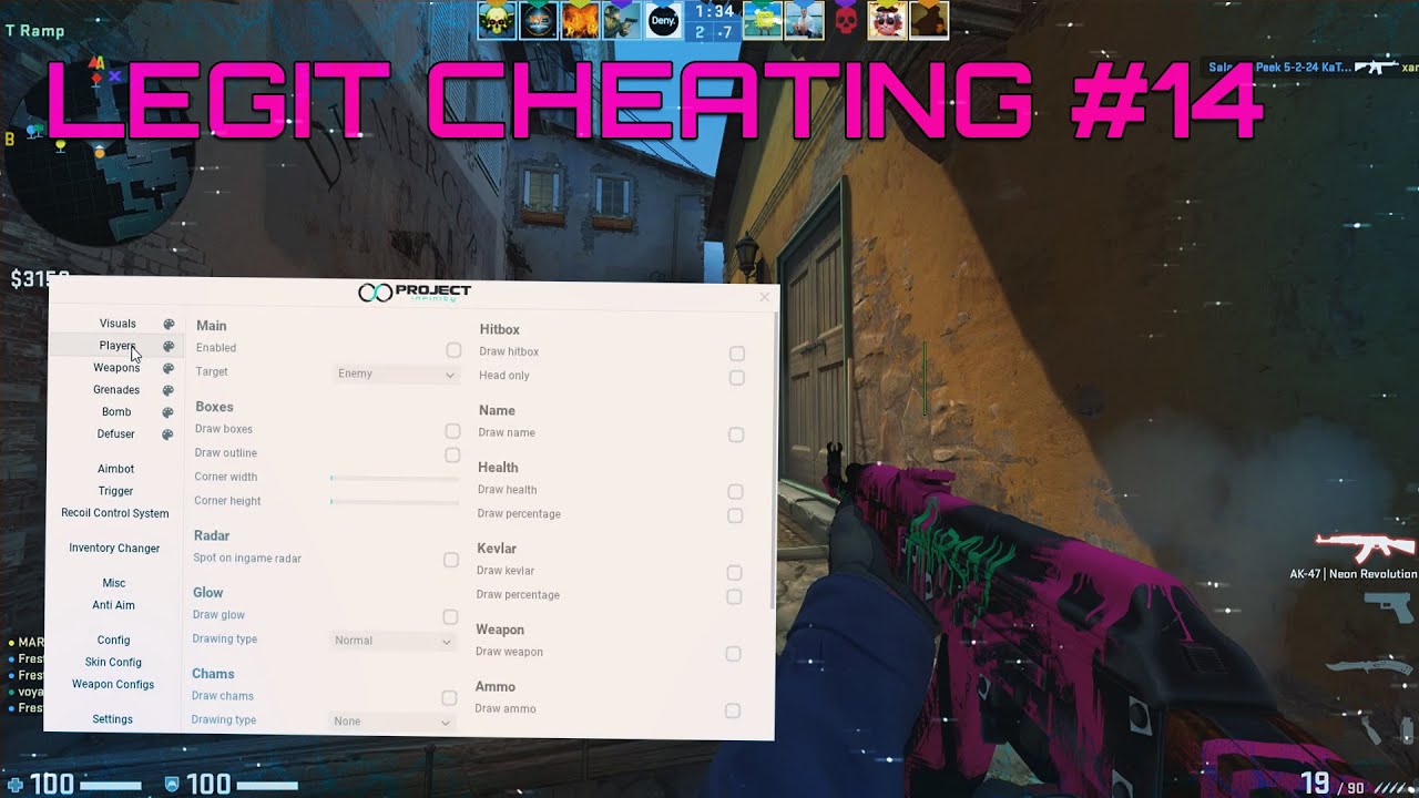 CS:GO LEGIT HACKING | ROAD2GLOBAL | TRYNA STAY LEGIT... // PROJECT INFINITY #S1EP14