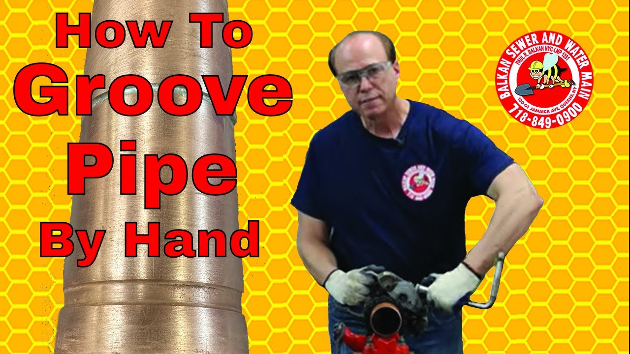How To Groove Pipe By Hand: Ridgid 915 Grooving Machine