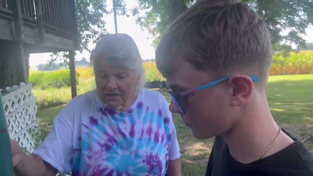 Just Irises Episode 31: “Dylan with Hybridizer Nancy Thompson in Martin, Tennessee.”