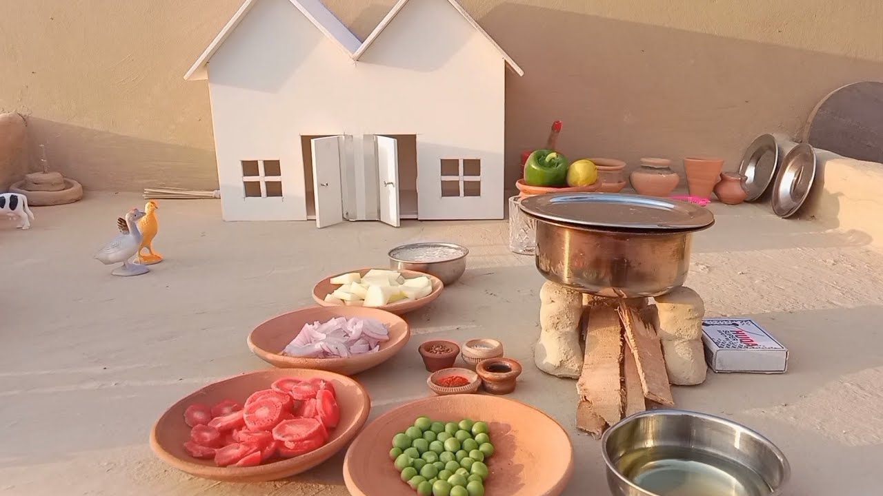 Minifood vejetabl palao very testi and Delishes Sabzi palao Minifood Pak village 