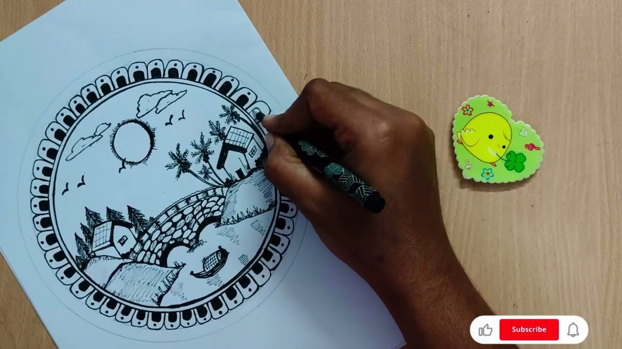 New mandala trick unlocked #trending #drawing #meditativemandalaart #viral #art #easydrawing #shorts