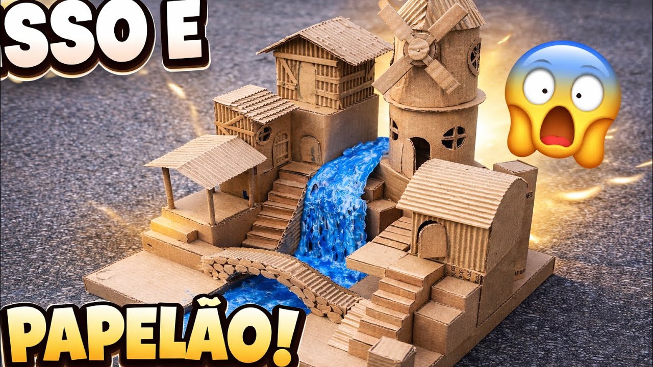 um vilarejo inteiro de papelão