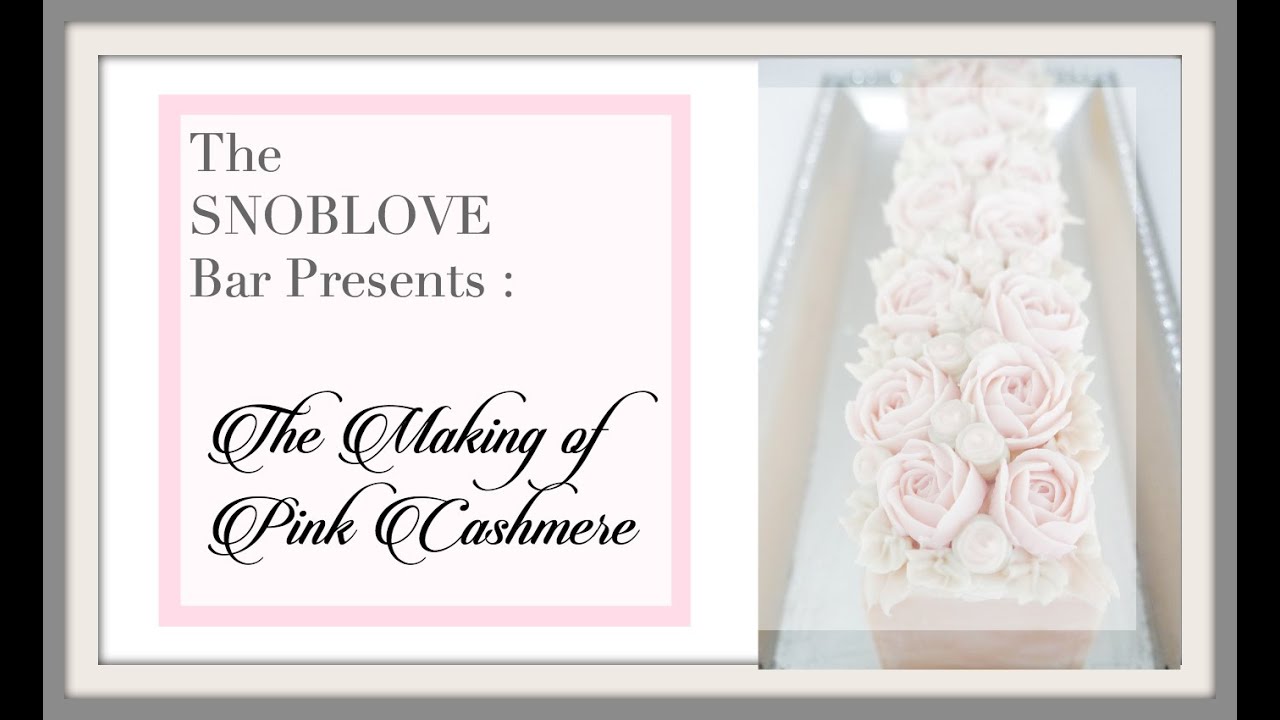 The SNOBLOVE Bar Presents: The Making of Pink Cashmere Bar a Cold Process Soap