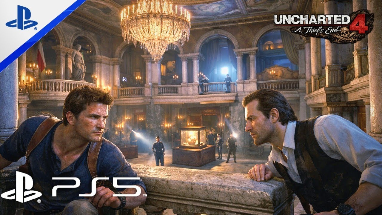 Nathan Drake’s Epic Heist – Once a Thief Mission | Uncharted 4 | PS5 GAMEPLAY 