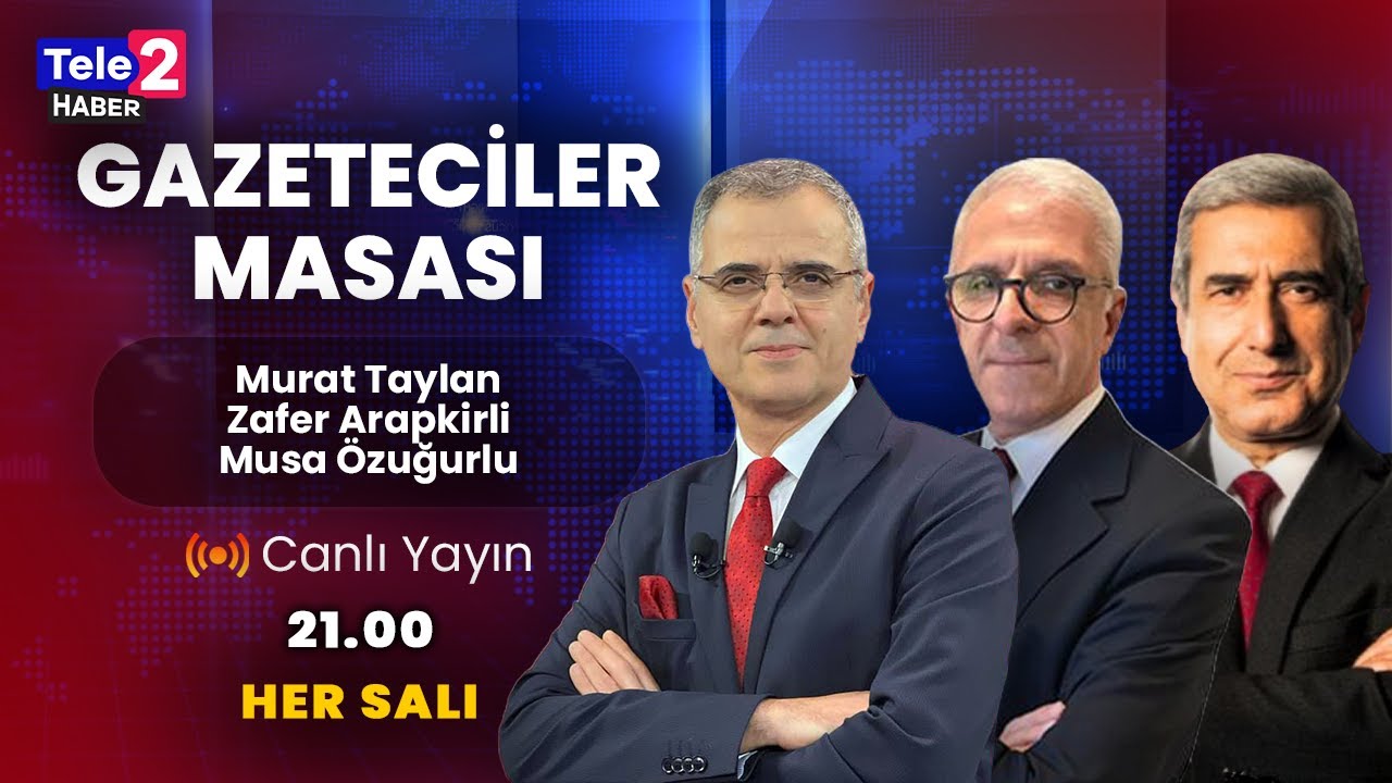 #CANLI Murat Taylan, Zafer Arapkirli ve Musa Özuğurlu ile Gazeteciler Masası (10.02.2026)