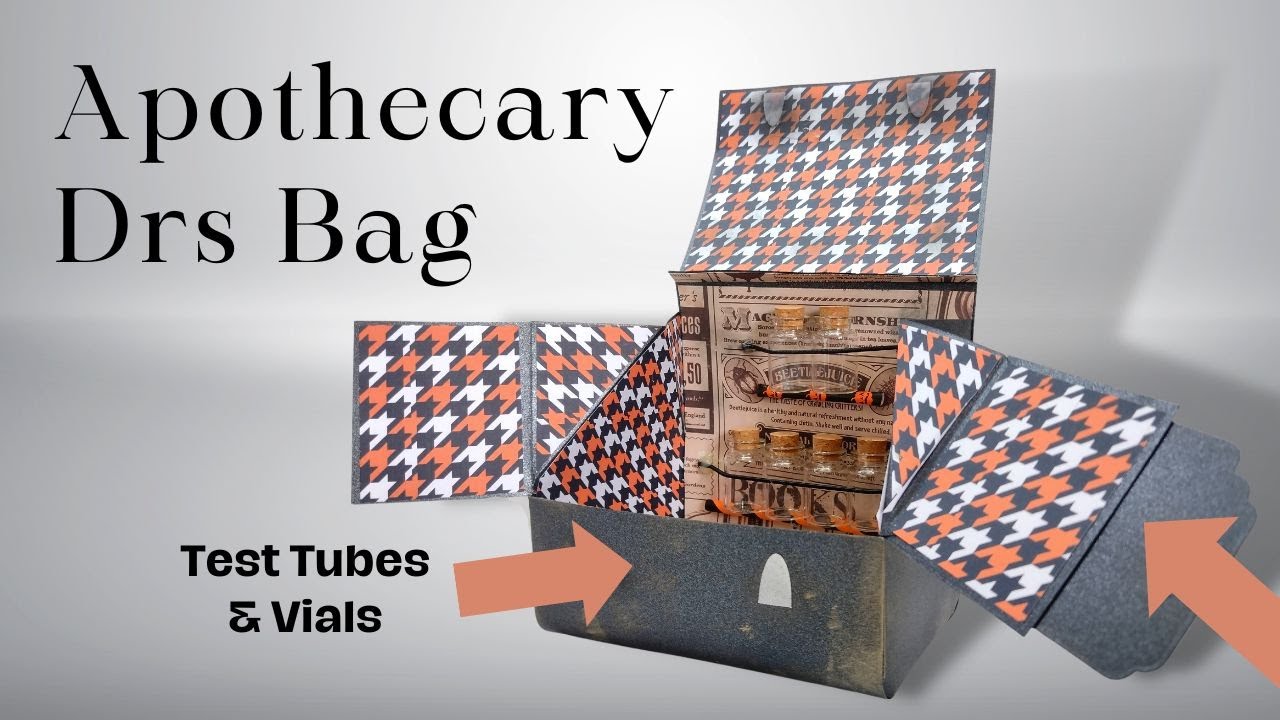 Apothecary Doctors Bag Tutorial | Craft Stash Autumn YouTube Hop
