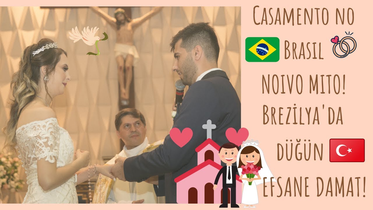 Brezilya'da Düğün (tören) EFSANE DAMAT! / Casamento no Brasil (cerimônia) NOİVO MİTO!