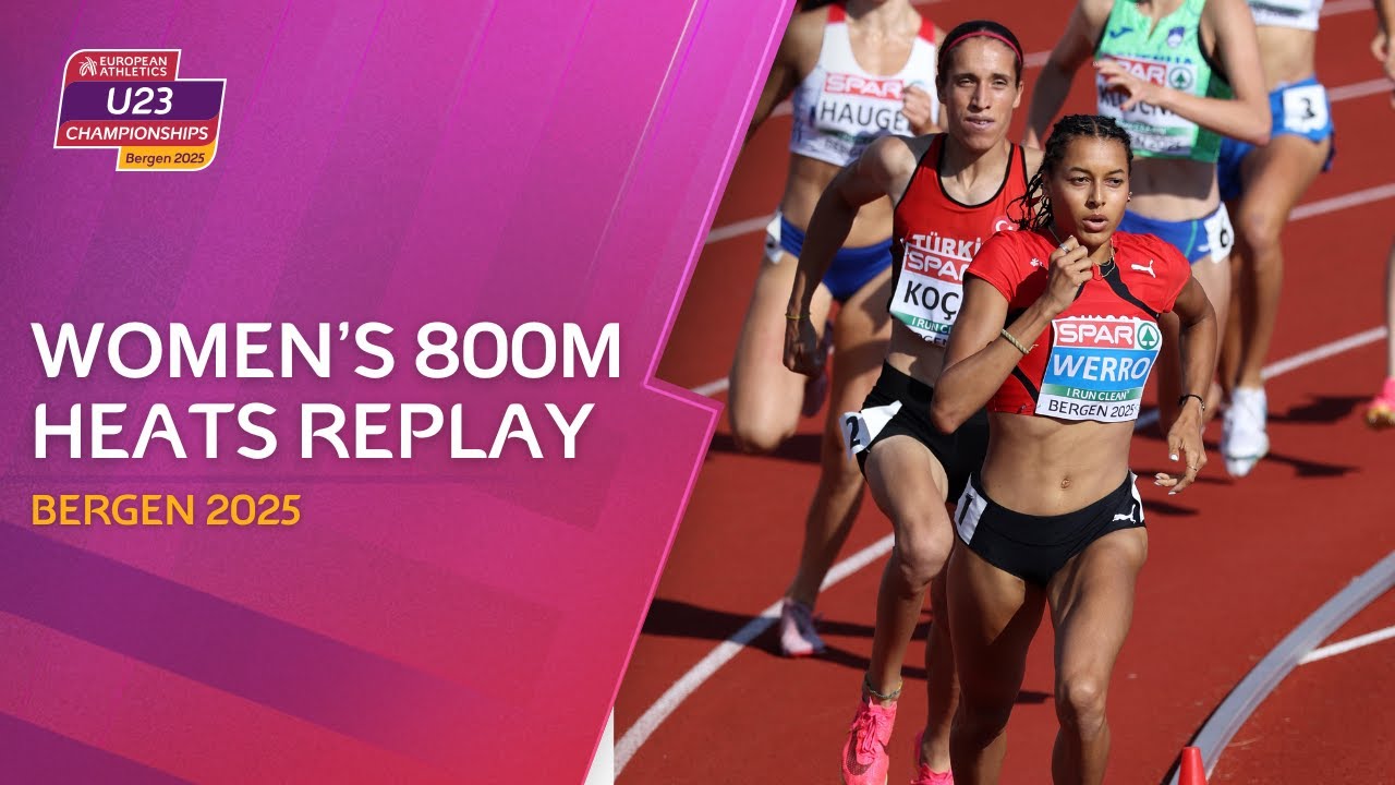 Women’s 800m Heats | Bergen 2025 European Athletics U23 Championships