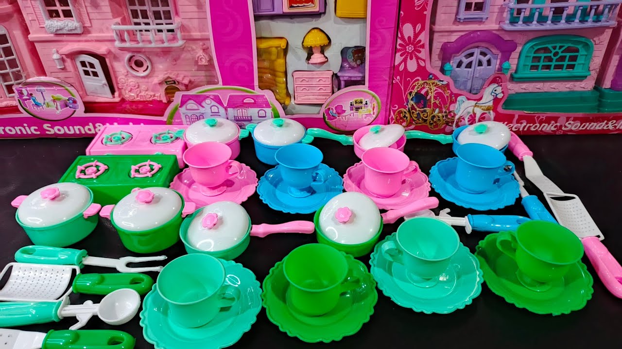 4 Minutes Satisfying with Unboxing Hello Kitty Kitchen Set | Miniature Cup Set Making with CUP