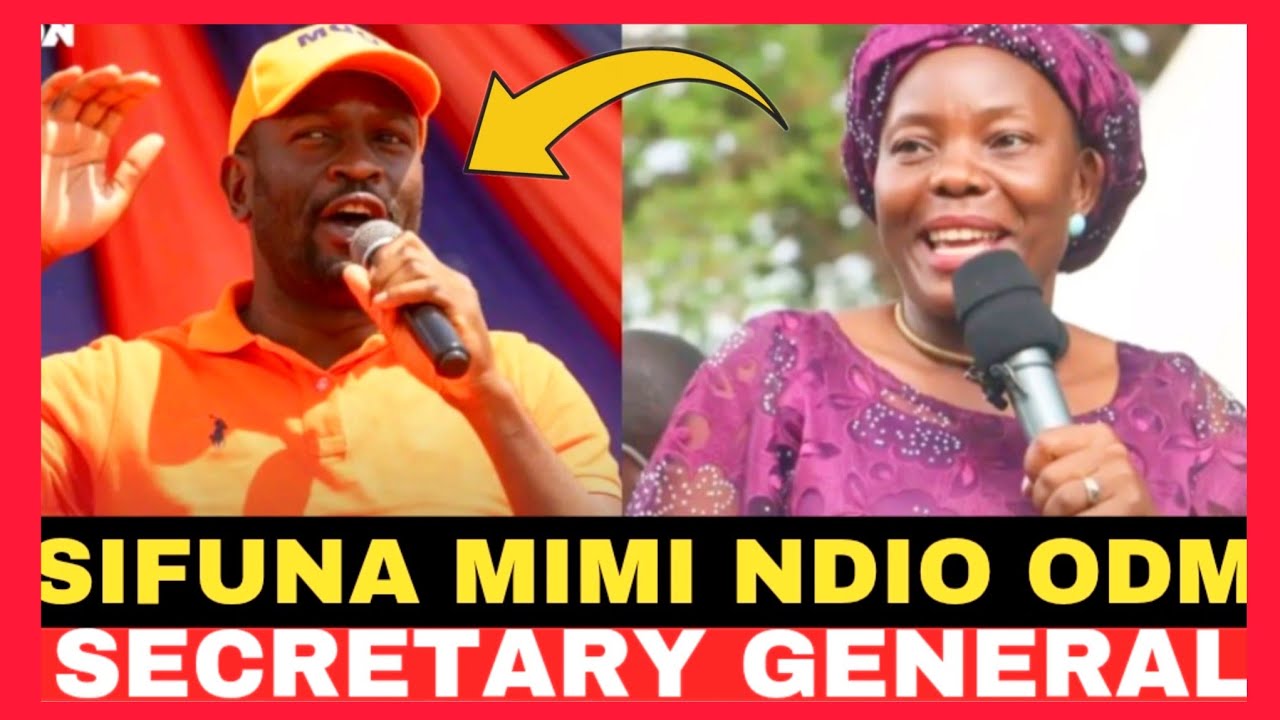SIFUNA MIMI NDIO ODM SECRETARY GENERAL!!CATHERINE OMANYO TELLS EDWIN SIFUNA 