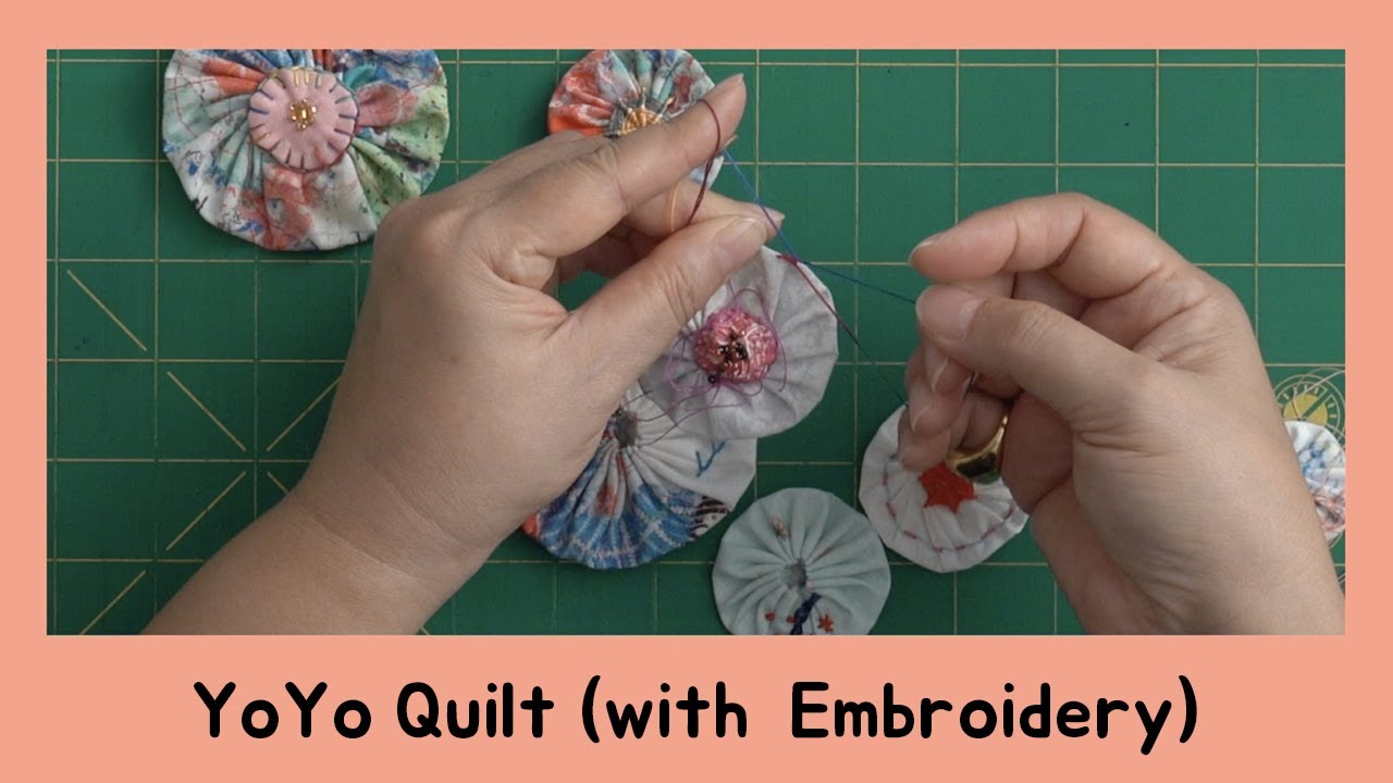 [오영실의 퀼트이야기] #27. YoYo Quilt (with  Embroidery)