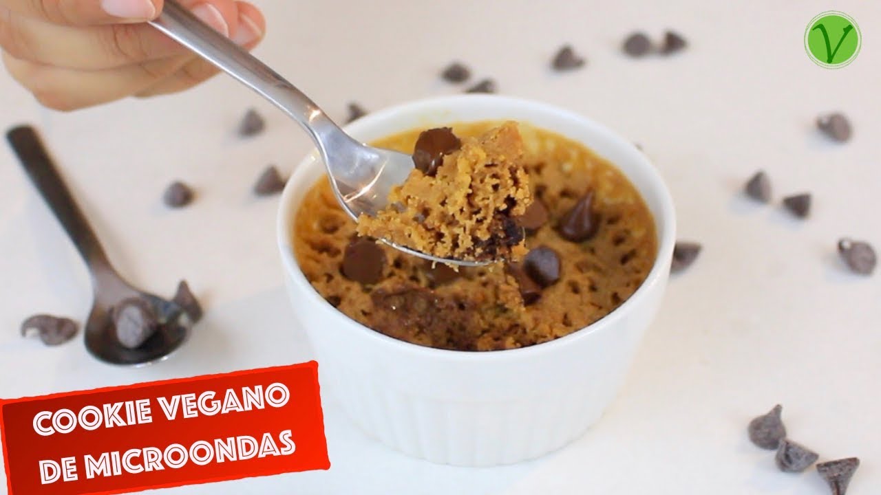 COOKIE DE MICROONDAS VEGANO (SEM LEITE DE VACA/SEM OVO) #624 | Receitas da Mussinha