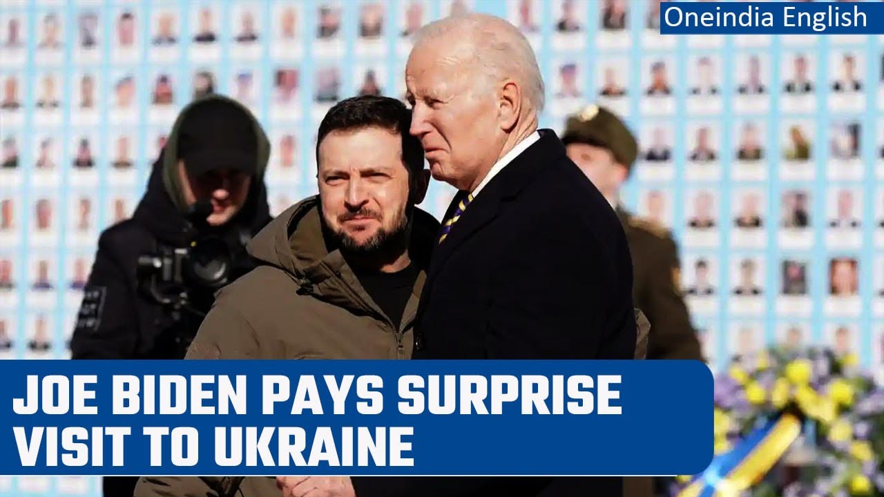 US President Joe Biden visits Kyiv as Russia &ndash; Ukraine war reaches one year mark | Oneindia News
