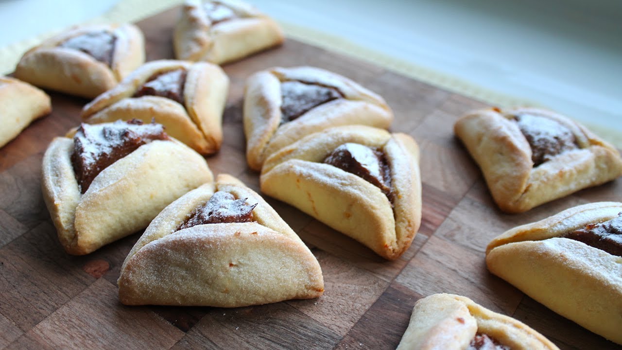 Рецепт хоменташен с тремя разными начинками. Hamantaschen recipe. Как готовить с Еленой