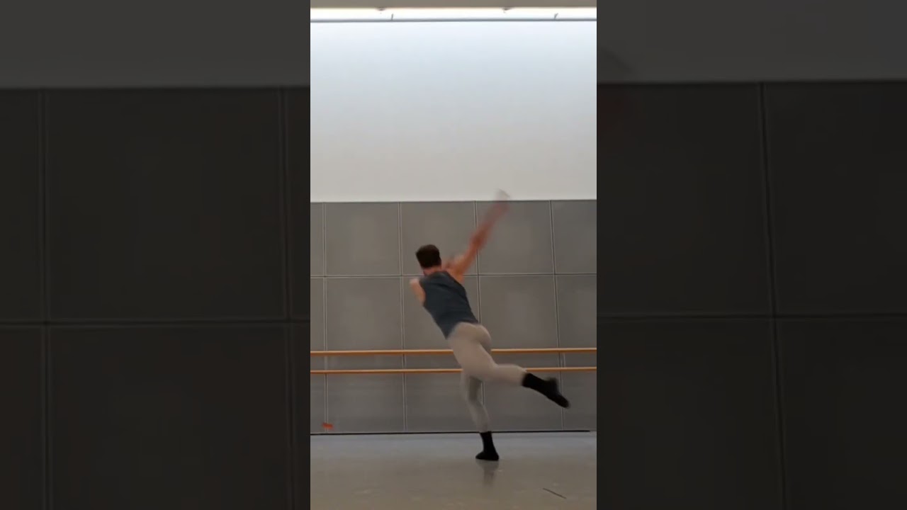 Every day ballet practice. Jumps and turns are big part of male technique