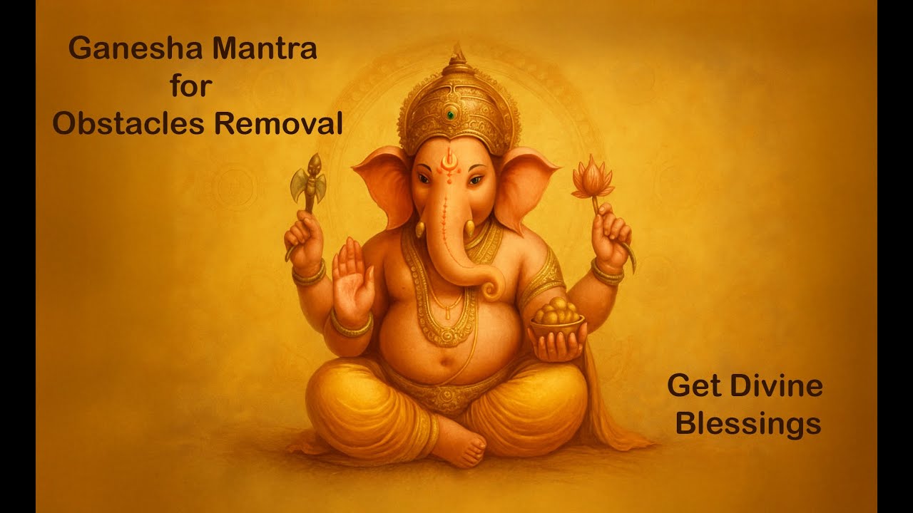 108 Times Om Gam Ganapataye Namaha | Powerful Ganesha Mantra for Obstacles Removal