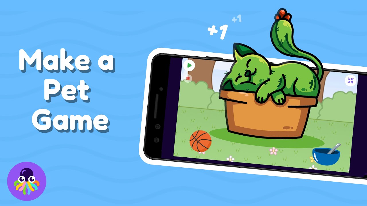 How to Make a Virtual Pet Game on the Phone | OctoStudio Tutorial
