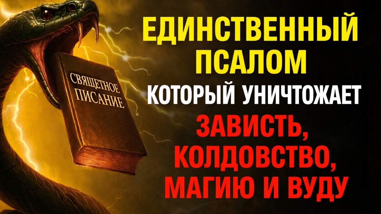 Единственный Псалом, который сегодня уничтожает зависть, колдовство, магию и вуду в твоей жизни