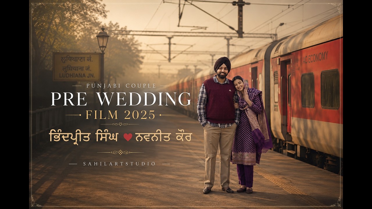 Punjabi Couple Pre Wedding Film 2025 |  ਭਿੰਦਪ੍ਰੀਤ ਸਿੰਘ  ❤️   ਨਵਨੀਤ ਕੌਰ   | Sahilartstudio