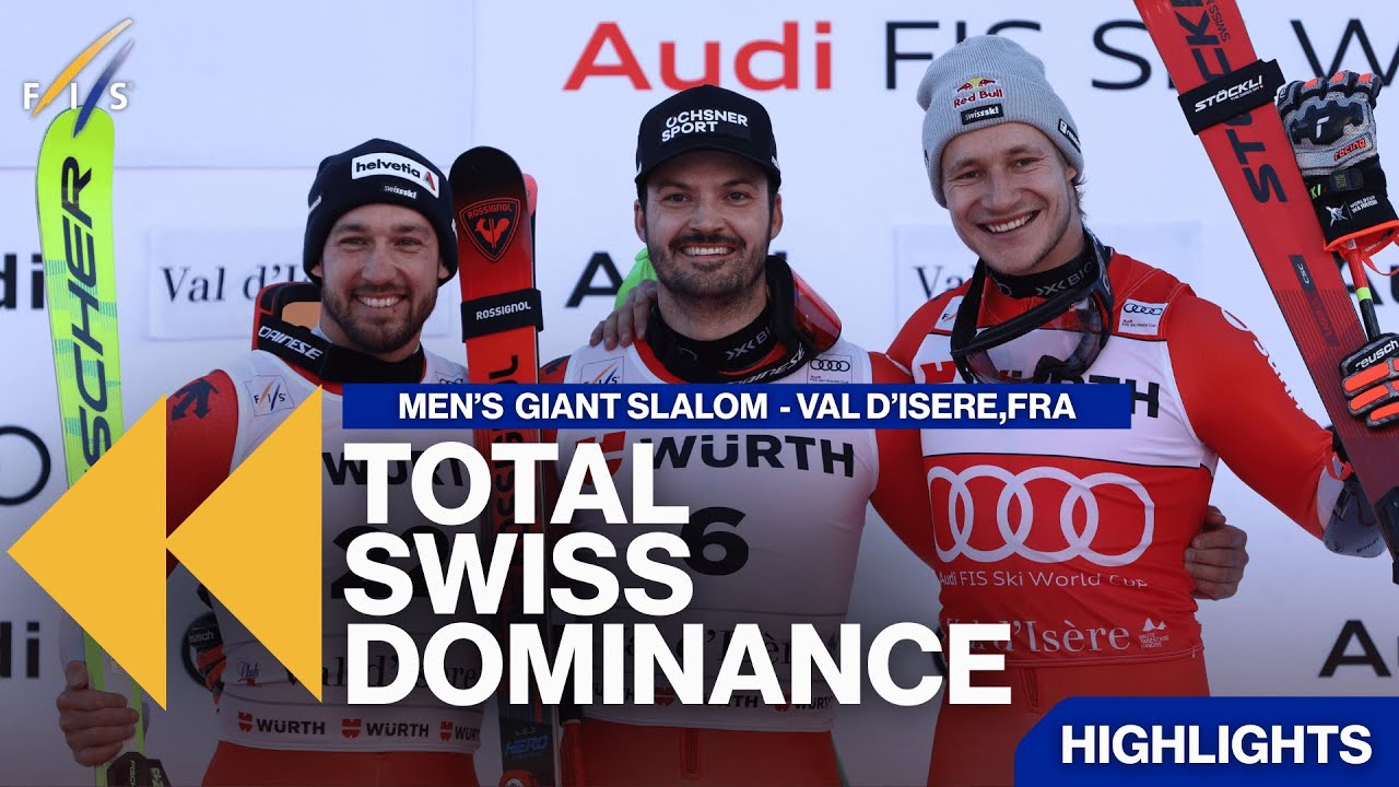 SWISS 1&ndash;2&ndash;3 🇨🇭 in Val d'Is&egrave;re | Highlights | FIS Alpine