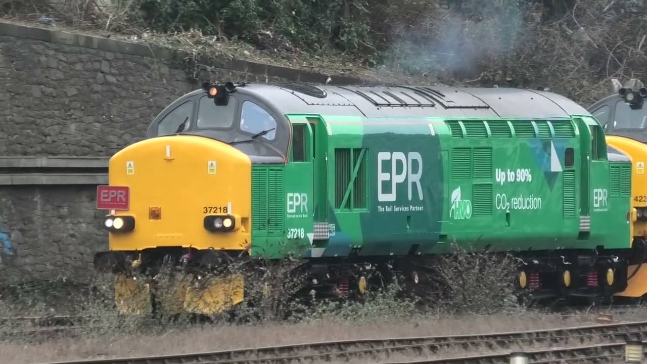 37423 & 37218 Depart Leicester LIP Depot for Barrow Hill on Tue 3rd Feb 2026
